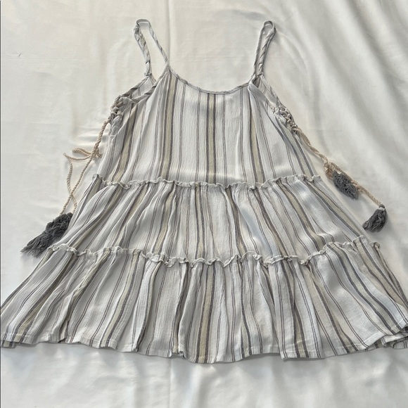 Kiwi + Punch Striped Mini Dress with Side Tie Detail - Picture 1 of 6